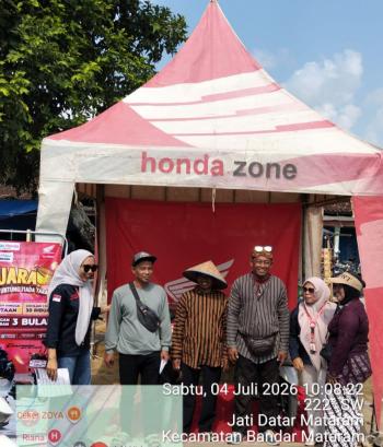 ISTANA MOTOR 2 Mandala Hadirkan Pameran Tenda Honda di Festival Budaya Kampung Jatidatar